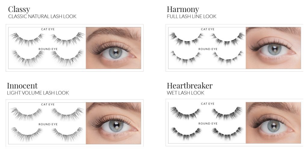 wimpertrosjes met transparante lijm nanolash